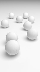 White abstract background. Lowpoly backdrop. Crumpled paper. 3D illustration