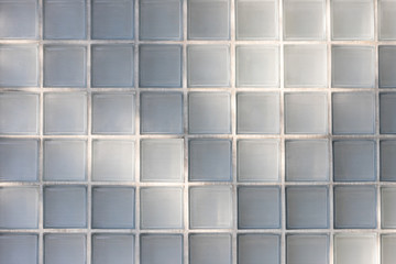 light and shadow glass block wall. transparant wall for house decoration.