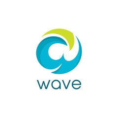 wave abstract logo