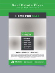 Modern Real estate Flyer Design Template - Vector