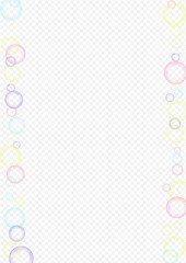 Rainbow Soapy Effect Transparent Background. 