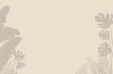 Banana leaves. Fern leaves. Monstera leaves. Wallpaper. PowerPoint. PowerPoint template. Background