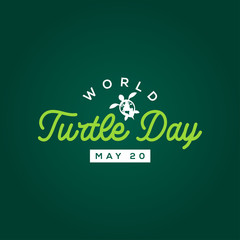 World Turtle Day Vector Design Illustration For Celebrate Moment