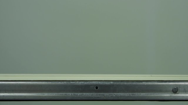 plastic bottles on Medical Solutions Conveyor . Blow fill seal technology technique used to produce liquid-filled container on medical or food industrial factory. close up medical industry