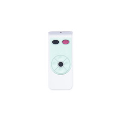 White remote controller, isolated on white background.