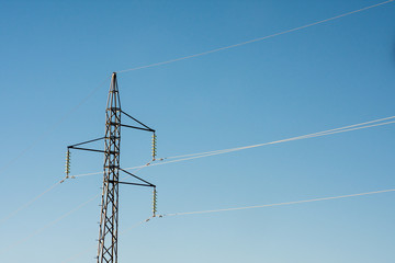 High tension electric pole