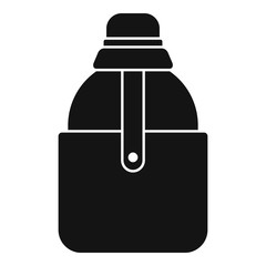 Water flask icon. Simple illustration of water flask vector icon for web design isolated on white background