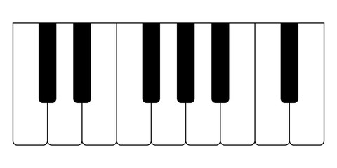 Piano key, keyboard. Melody. Instrument.