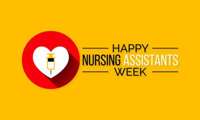 Vector illustration on the theme of certified Nursing assistants week observed each year during second full week of June.
