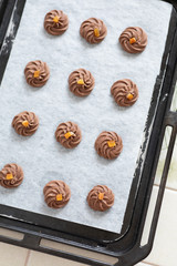 自宅でお菓子作り　ガナッシュクッキー