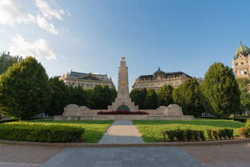 Fototapeta na wymiar Soviet War Memorial in Budapest