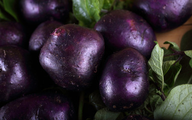 Violet potatoes