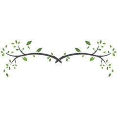 Vector branch , Hand drawn illustration of tree branch design template