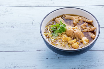 Chicken noodle food in Thailand