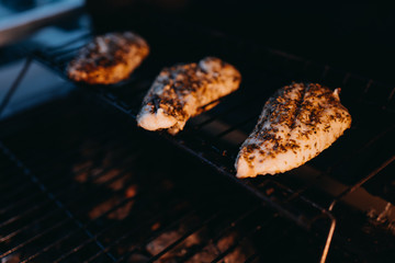 Chicken breast on the grill