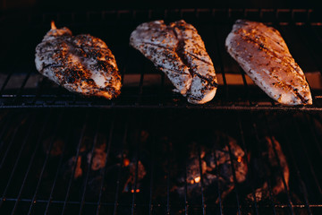 Chicken breast on the grill