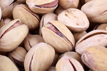 Pistachio nuts background