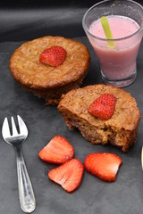 flan aux fraises