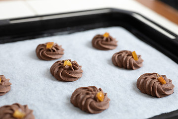 自宅でお菓子作り　ガナッシュクッキー