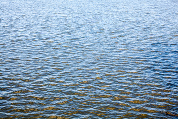 Water surface with ripples.