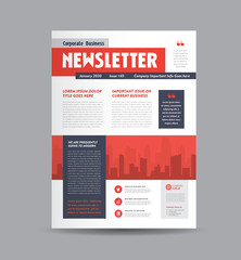 Business Newsletter Cover Design | Journal Design | Monthly or Annual Report Design 
