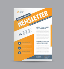 Business Newsletter Cover Design | Journal Design | Monthly or Annual Report Design 