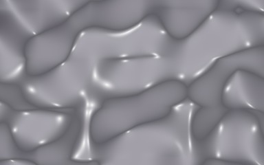 Graphic illustration - liquid pattern dark gray color. Modern abstract background. Design wallpaper. 3D illustration