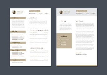 Curriculum vitae&nbsp;CV Resume Template Design