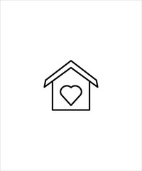 home romance icon,vector best line icon.