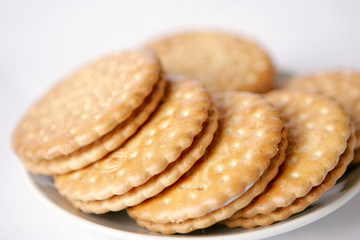 Assortiment de biscuit sur fond neutre