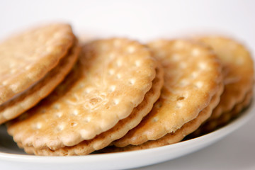 Assortiment de biscuit sur fond neutre