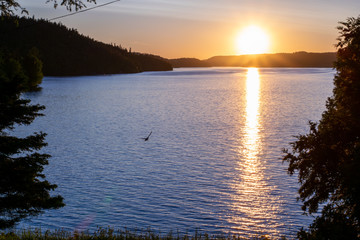coucher de soleil sur le saguenay 2