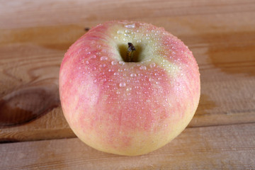 Apple on table