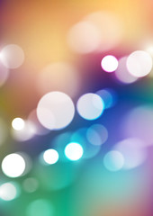 Abstract bokeh lights on colorful background
