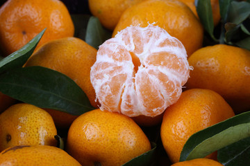 Mandarin oranges background