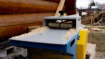 jointer, thickness planer, planer. the machine for shavings of boards. woodwork