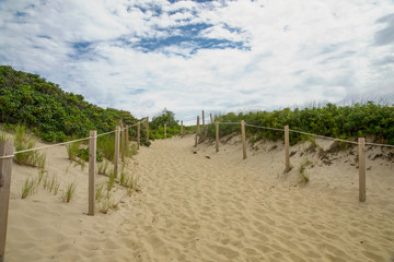 Fototapeta na wymiar To Nantucket Beach Massachusetts
