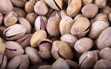 Pistachio nuts background