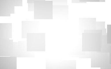 Obraz premium White abstract background. Misty backdrop with grey squares. 3D illustration