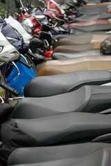 motorbikes in hanoi in vietnam