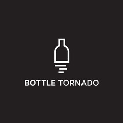 tornado bottle logo / bottle logo