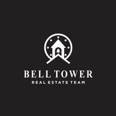 bell tower logo / bell vector