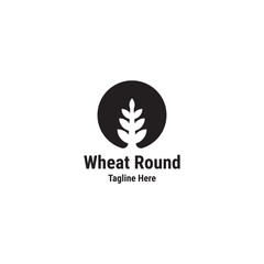 Wheat round logo concept - vector