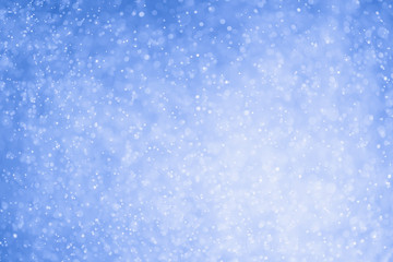 Blue glitter bokeh of light.Abstract blurred light