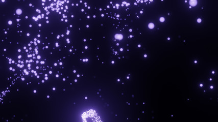 Abstrakt Partikel All Weltall Partikelsystem Hintergrund Leuchtende Sterne