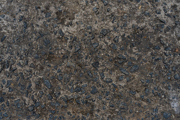 old asphalt of an abandoned road