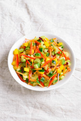 Healthy vegetable salad in bowl