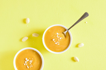 Peanut sauce in bowl