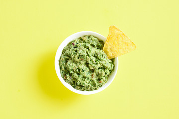 Guacamole dip in bowl