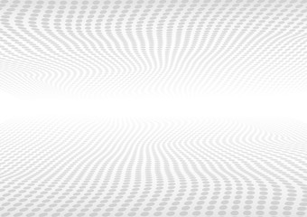 White halftone gray dot brick wall is texture vector for use wallpaper. Abstract pattern circle wall background.